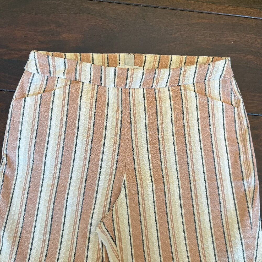 Patchington Size 10 Stripped Crop Pants - image 4